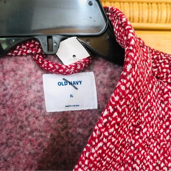 COPY - Old Navy Women's Pink Tweed Coat - Picture 3 of 7